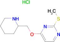 2-Methylsulfanyl-4-(piperidin-2-ylmethoxy)-pyrimidine hydrochloride