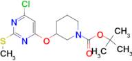 3-(6-Chloro-2-methylsulfanyl-pyrimidin-4-yloxy)-piperidine-1-carboxylic acid tert-butyl ester