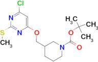 3-(6-Chloro-2-methylsulfanyl-pyrimidin-4-yloxymethyl)-piperidine-1-carboxylic acid tert-butyl ester