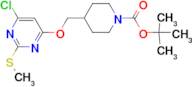 4-(6-Chloro-2-methylsulfanyl-pyrimidin-4-yloxymethyl)-piperidine-1-carboxylic acid tert-butyl ester