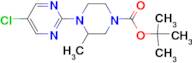 4-(5-Chloro-pyrimidin-2-yl)-3-methyl-piperazine-1-carboxylic acid tert-butyl ester