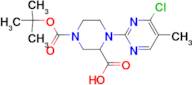 4-(4-Chloro-5-methyl-pyrimidin-2-yl)-piperazine-1,3-dicarboxylic acid 1-tert-butyl ester
