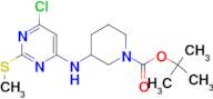 3-(6-Chloro-2-methylsulfanyl-pyrimidin-4-ylamino)-piperidine-1-carboxylic acid tert-butyl ester