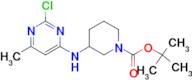 3-(2-Chloro-6-methyl-pyrimidin-4-ylamino)-piperidine-1-carboxylic acid tert-butyl ester