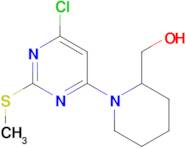 [1-(6-Chloro-2-methylsulfanyl-pyrimidin-4-yl)-piperidin-2-yl]-methanol