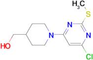 [1-(6-Chloro-2-methylsulfanyl-pyrimidin-4-yl)-piperidin-4-yl]-methanol