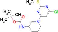 [1-(6-Chloro-2-methylsulfanyl-pyrimidin-4-yl)-piperidin-3-yl]-carbamic acid tert-butyl ester