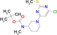 [1-(6-Chloro-2-methylsulfanyl-pyrimidin-4-yl)-piperidin-3-yl]-methyl-carbamic acid tert-butyl ester