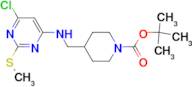 4-[(6-Chloro-2-methylsulfanyl-pyrimidin-4-ylamino)-methyl]-piperidine-1-carboxylic acid tert-butyl…