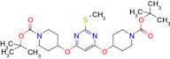 2-(methylthio)-4,6-bis(N-tert-butyloxy-carbonyl-piperidin-4-yloxy)pyrimidine