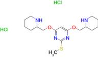 2-Methylsulfanyl-4,6-bis-(piperidin-2-ylmethoxy)-pyrimidine dihydrochloride