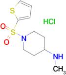 Methyl-[1-(thiophene-2-sulfonyl)-piperidin-4-yl]-amine hydrochloride