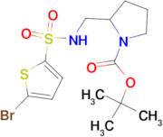 2-[(5-Bromo-thiophene-2-sulfonylamino)-methyl]-pyrrolidine-1-carboxylic acid tert-butyl ester