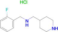 (2-Fluoro-benzyl)-piperidin-4-ylmethyl-amine hydrochloride
