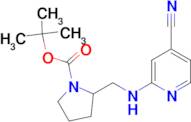 2-[(4-Cyano-pyridin-2-ylamino)-methyl]-pyrrolidine-1-carboxylic acid tert-butyl ester