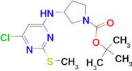 (R)-3-(6-Chloro-2-methylsulfanyl-pyrimidin-4-ylamino)-pyrrolidine-1-carboxylic acid tert-butyl e...