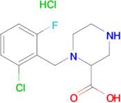 1-(2-Chloro-6-fluoro-benzyl)-piperazine-2-carboxylic acid hydrochloride