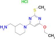 C-[1-(6-Ethoxy-2-methylsulfanyl-pyrimidin-4-yl)-piperidin-3-yl]-methylamine hydrochloride