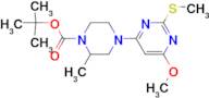 4-(6-Methoxy-2-methylsulfanyl-pyrimidin-4-yl)-2-methyl-piperazine-1-carboxylic acid tert-butyl est…