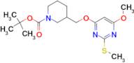 3-(6-Methoxy-2-methylsulfanyl-pyrimidin-4-yloxymethyl)-piperidine-1-carboxylic acid tert-butyl ester