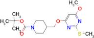 4-(6-Methoxy-2-methylsulfanyl-pyrimidin-4-yloxymethyl)-piperidine-1-carboxylic acid tert-butyl ester
