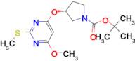 (S)-3-(6-Methoxy-2-methylsulfanyl-pyrimidin-4-yloxy)-pyrrolidine-1-carboxylic acid tert-butyl ester