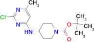 4-(2-Chloro-6-methyl-pyrimidin-4-ylamino)-piperidine-1-carboxylic acid tert-butyl ester