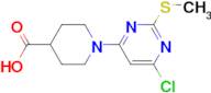 1-(6-Chloro-2-methylsulfanyl-pyrimidin-4-yl)-piperidine-4-carboxylic acid