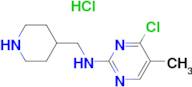 (4-Chloro-5-methyl-pyrimidin-2-yl)-piperidin-4-ylmethyl-amine hydrochloride