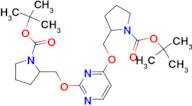 tert-butyl 2-((2-((1-(tert-butoxycarbonyl)pyrrolidin-2-yl)methoxy)pyrimidin-4-yloxy)methyl)pyrro...