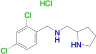 (2,4-Dichloro-benzyl)-pyrrolidin-2-ylmethyl-amine hydrochloride