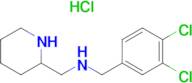 (3,4-Dichloro-benzyl)-piperidin-2-ylmethyl-amine hydrochloride