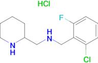 (2-Chloro-6-fluoro-benzyl)-piperidin-2-ylmethyl-amine hydrochloride