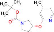 (S)-3-(4-Methyl-pyridin-2-yloxy)-pyrrolidine-1-carboxylic acid tert-butyl ester