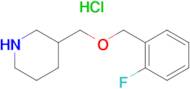 3-(2-Fluoro-benzyloxymethyl)-piperidine hydrochloride