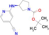 (S)-3-(4-Cyano-pyridin-2-ylamino)-pyrrolidine-1-carboxylic acid tert-butyl ester