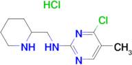 (4-Chloro-5-methyl-pyrimidin-2-yl)-piperidin-2-ylmethyl-amine hydrochloride