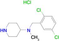 (2,5-Dichloro-benzyl)-methyl-piperidin-4-yl-amine hydrochloride