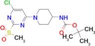 [1-(6-Chloro-2-methanesulfonyl-pyrimidin-4-yl)-piperidin-4-yl]-carbamic acid tert-butyl ester