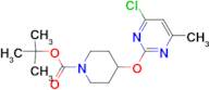 4-(4-Chloro-6-methyl-pyrimidin-2-yloxy)-piperidine-1-carboxylic acid tert-butyl ester