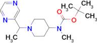 Methyl-[1-(1-pyrazin-2-yl-ethyl)-piperidin-4-yl]-carbamic acid tert-butyl ester