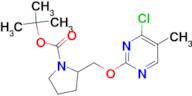 2-(4-Chloro-5-methyl-pyrimidin-2-yloxymethyl)-pyrrolidine-1-carboxylic acid tert-butyl ester