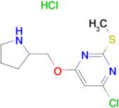 4-Chloro-2-methylsulfanyl-6-(pyrrolidin-2-ylmethoxy)-pyrimidine hydrochloride