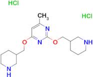 4-methyl-2,6-bis(piperidin-3-ylmethoxy)pyrimidine dihydrochloride