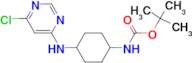 [4-(6-Chloro-pyrimidin-4-ylamino)-cyclohexyl]-carbamic acid tert-butyl ester