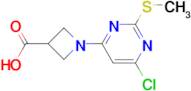 1-(6-Chloro-2-methylsulfanyl-pyrimidin-4-yl)-azetidine-3-carboxylic acid