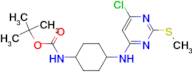 N-[4-(6-Chloro-2-methylsulfanyl-pyrimidin-4-ylamino)-cyclohexyl]-carbamic acid tert-butyl ester