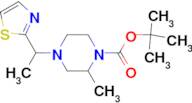 2-Methyl-4-(1-thiazol-2-yl-ethyl)-piperazine-1-carboxylic acid tert-butyl ester