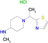 Methyl-[1-(1-thiazol-2-yl-ethyl)-piperidin-4-yl]-amine hydrochloride