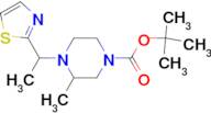 3-Methyl-4-(1-thiazol-2-yl-ethyl)-piperazine-1-carboxylic acid tert-butyl ester